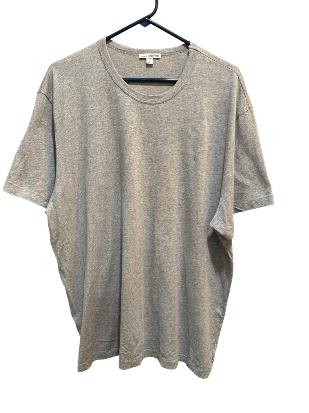 James Perse Standard Shirt Mens 5 XXL Gray Crew Neck Tee USA Made NWOT MHE3311